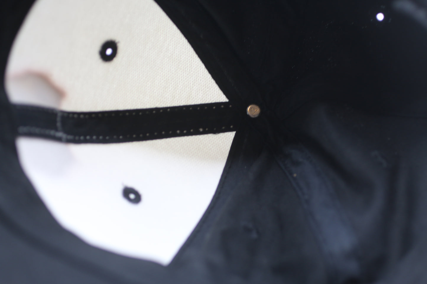 Vintage Point Zero Baseball Cap Crest Logo Black White Adjustable