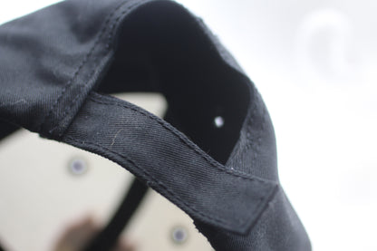 Vintage Point Zero Baseball Cap Crest Logo Black White Adjustable