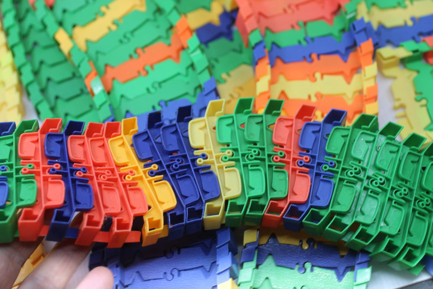 Magic Track Trax Flexible Track huge Lot Of Track for Cars parts pieces toys