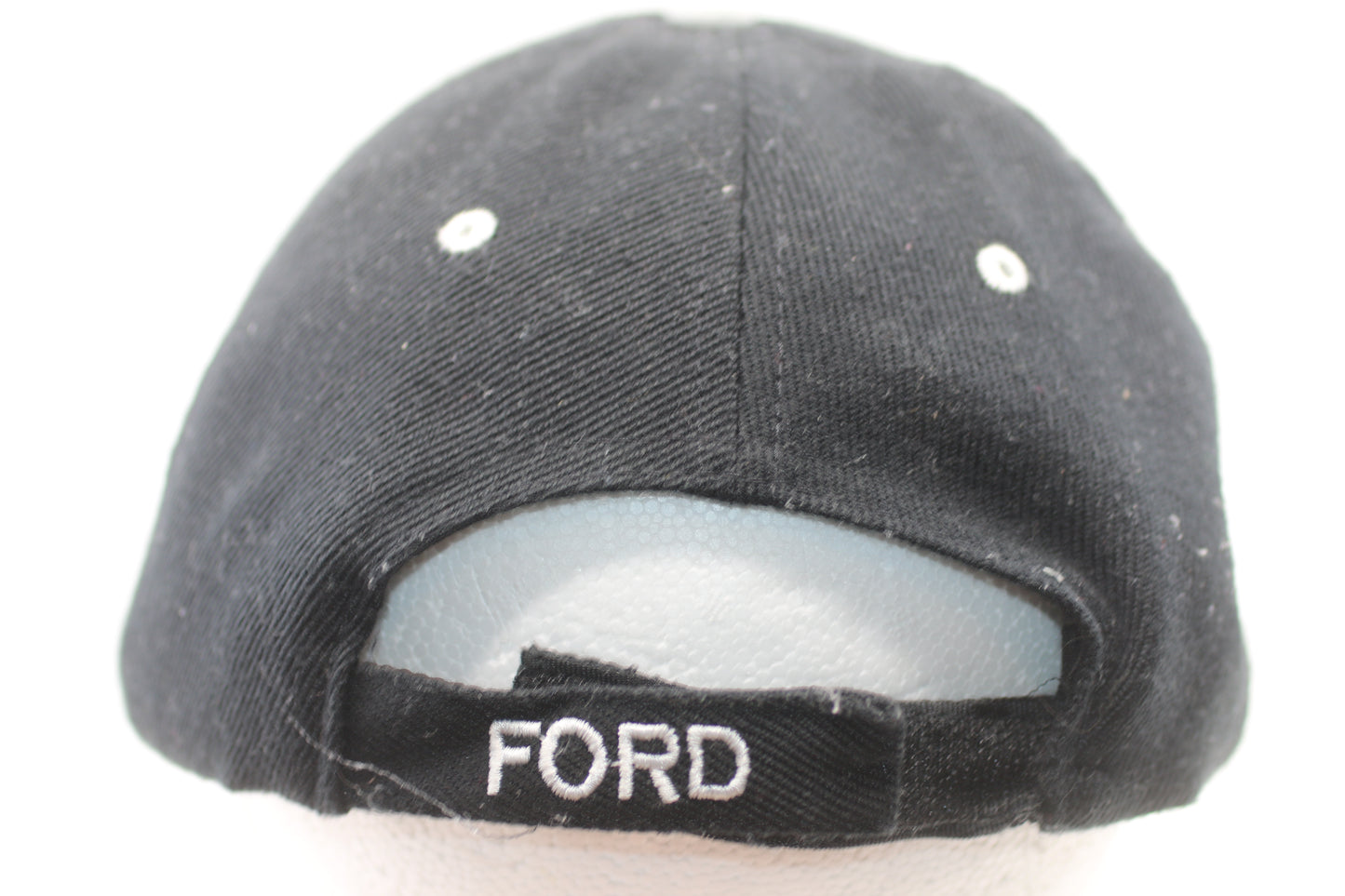 Vintage Ford Racing Logo Cap Black Blue Embroidered Adjustable