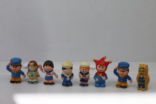 Vintage 1975 Kenner Tree Tots Family jester woman Treehouse Toys lot Figures 8