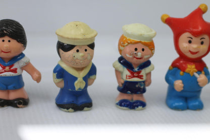 Vintage 1975 Kenner Tree Tots Family jester woman Treehouse Toys lot Figures 8
