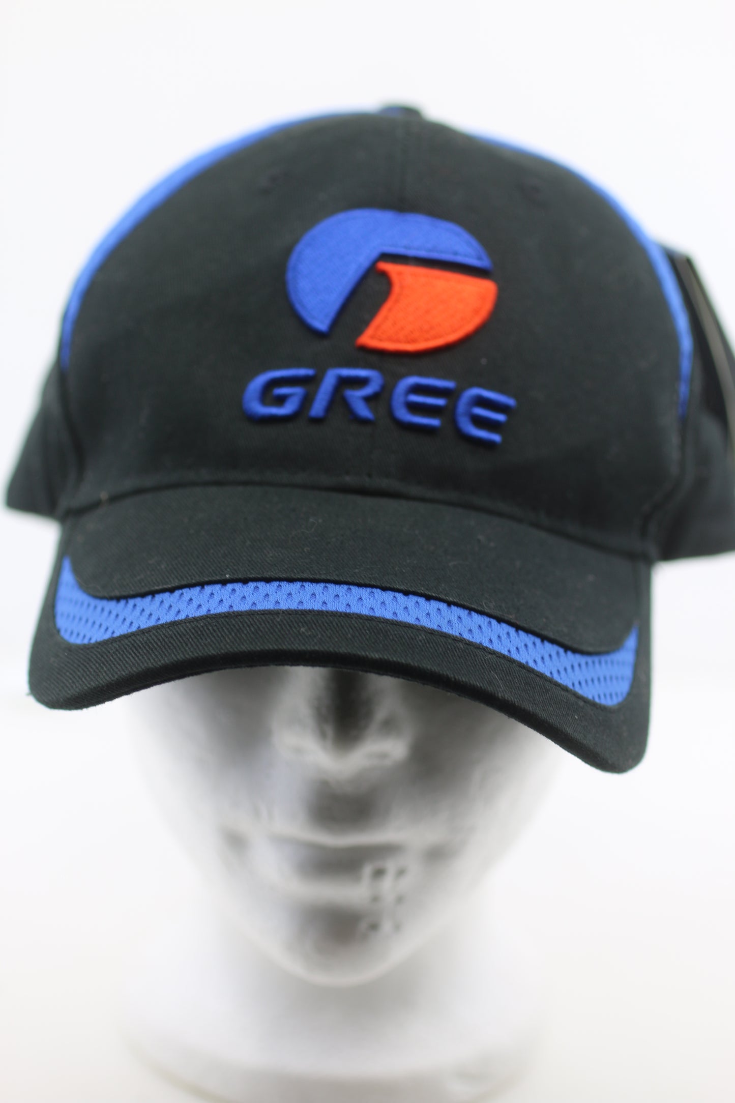 Gree Logo Baseball Cap Black Blue Organic Fabric Adjustable New