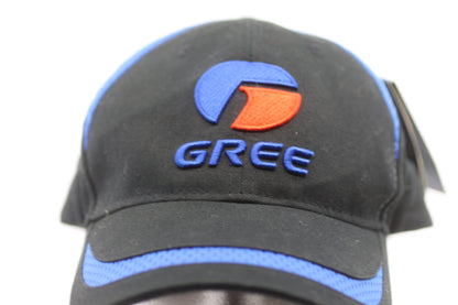 Gree Logo Baseball Cap Black Blue Organic Fabric Adjustable New