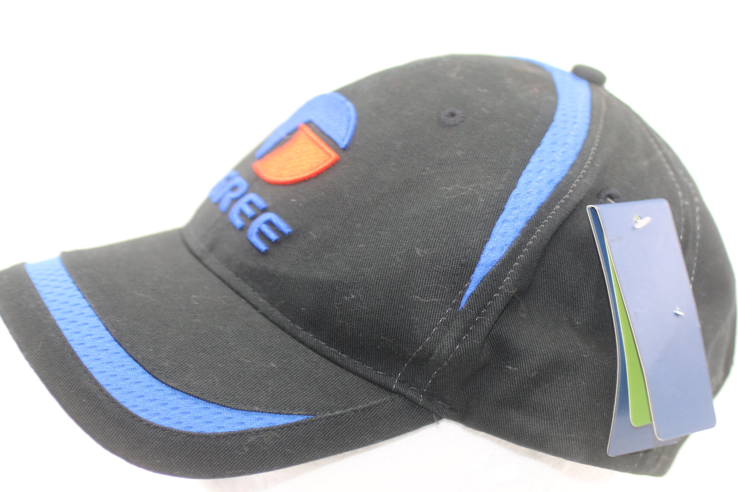 Gree Logo Baseball Cap Black Blue Organic Fabric Adjustable New