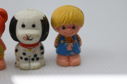 Vintage 1975 Kenner Tree Tots Family dad dog girl Treehouse Toys lot Figures 4