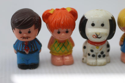 Vintage 1975 Kenner Tree Tots Family dad dog girl Treehouse Toys lot Figures 4