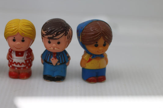 Vintage 1975 Kenner Tree Tots Family dad dog girl Treehouse Toys lot Figures 6