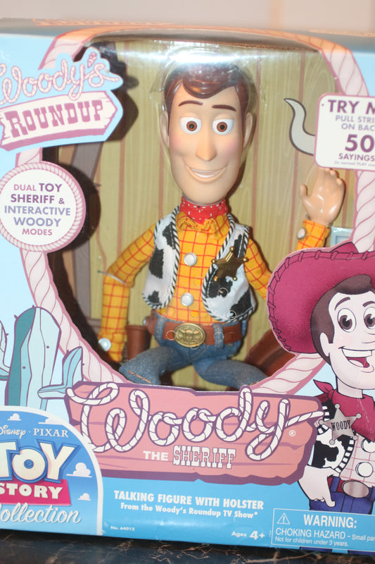 Toy Story Woody Talking Figure w/ Holster – Thinkway Toys Collector Edition – Sealed Box