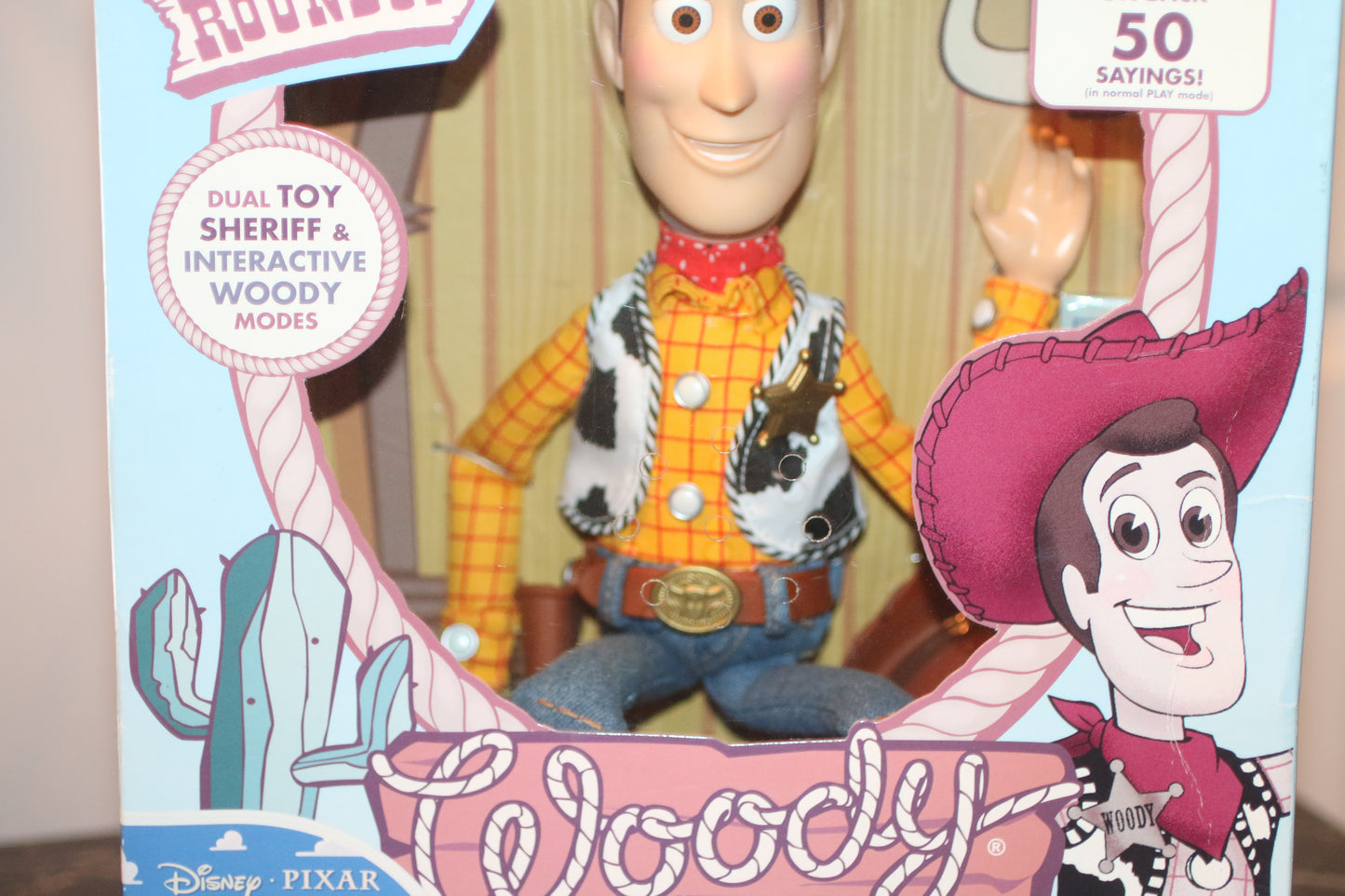 Toy Story Woody Talking Figure w/ Holster – Thinkway Toys Collector Edition – Sealed Box