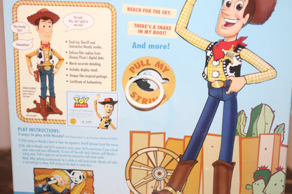Toy Story Woody Talking Figure w/ Holster – Thinkway Toys Collector Edition – Sealed Box