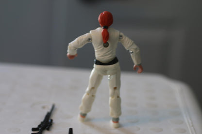 GI JOE SCARLETT WHITE NINJA COMIC PACK ACTION FIGURE 3.75" ARAH Vintage 1987