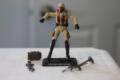 2008 GI Joe Desert Assault Cobra Trooper Figure v9 Explosive Specialist Complete