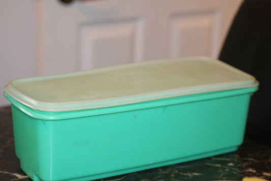 Vtg Tupperware Easy Crisp #782 Jadeite Green Celery Vegetable Keeper 3 Piece Set