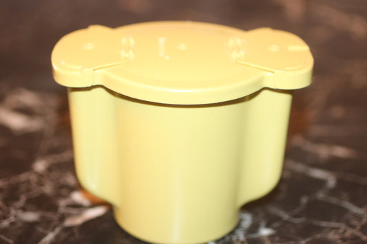 Tupperware Vintage Flip Open Sugar/Creamer Dispenser Harvest Gold c. 1970's