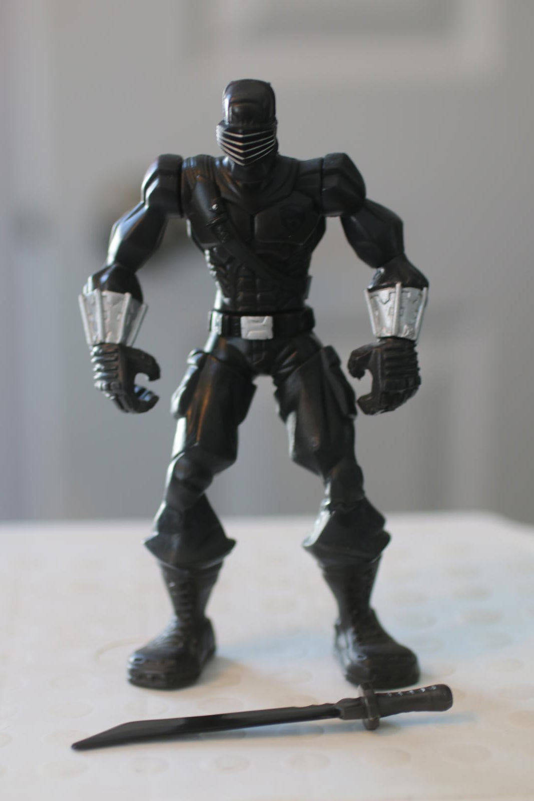 GI Joe Rise Of Cobra Snake Eyes Action Battlers Hasbro 2008 action figure sword