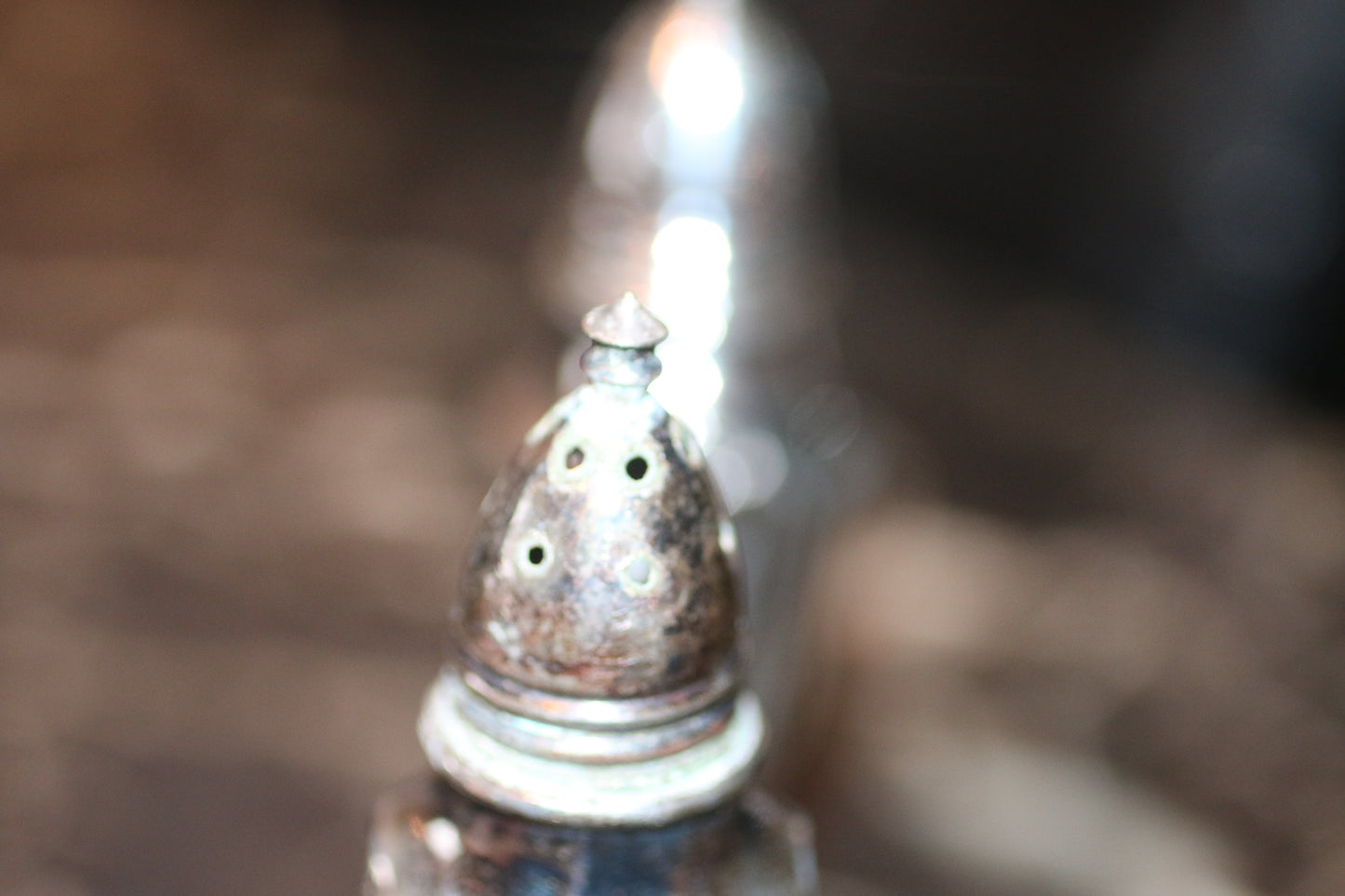 Vintage Oxford Plate Silver Plated Salt & Pepper Shakers #395 Lead Base