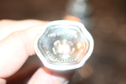 Vintage Oxford Plate Silver Plated Salt & Pepper Shakers #395 Lead Base