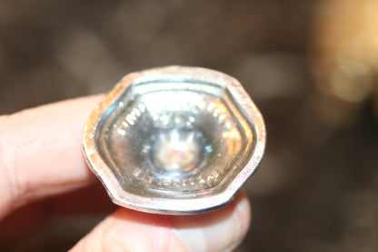 Vintage Oxford Plate Silver Plated Salt & Pepper Shakers #395 Lead Base