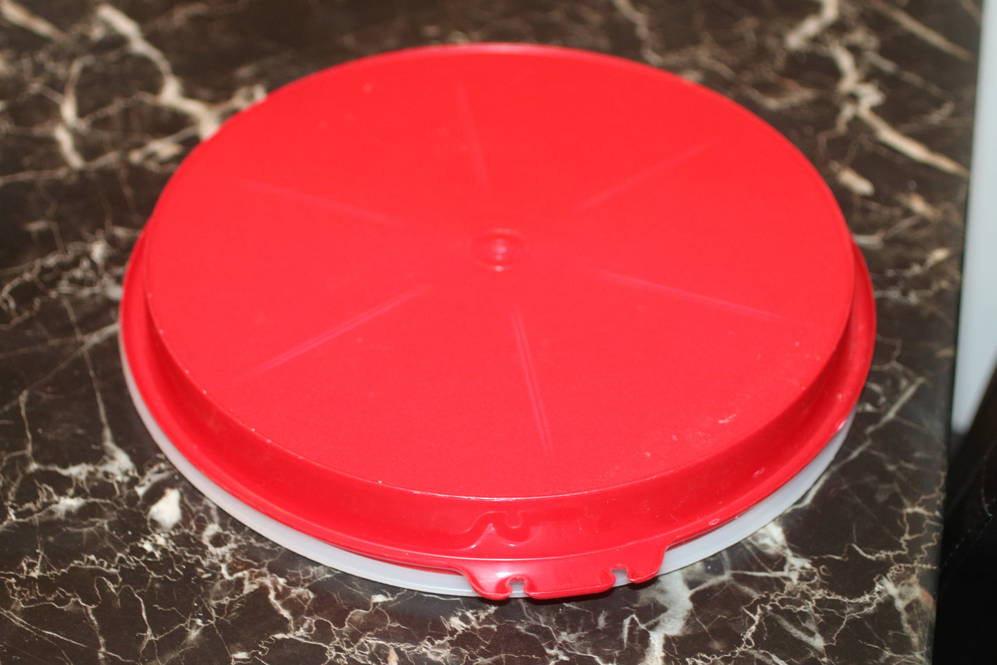 VTG Vintage Tupperware Veggie Divided Platter, #405-1 Red Tupperware TrayVTG Vintage Tupperware Veggie Divided Platter, #405-1 Red Tupperware Tray