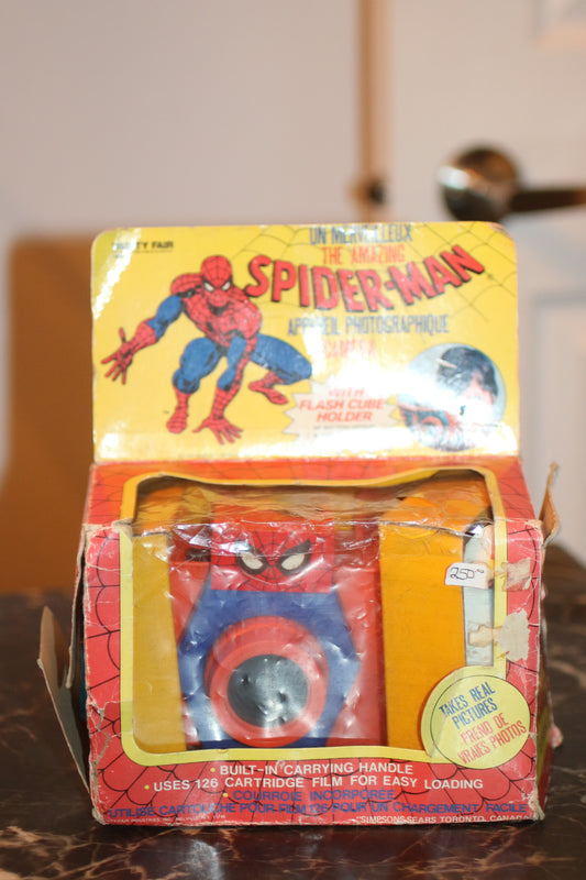 Vintage 1978 Spider-Man Camera Model 8501 Vanity Fair Marvel w/ Original Box