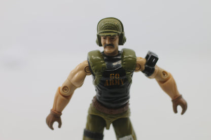 Gi Joe 1989 BACKBLAST V1 3.75” Action Figure Anti-Aircraft Soldier ARAH Vintage