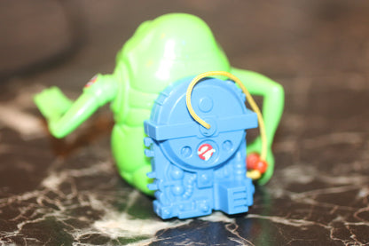 Rare 1989 Kenner Real Ghostbusters GREEN SLIMER + BLUE PROTON PACK