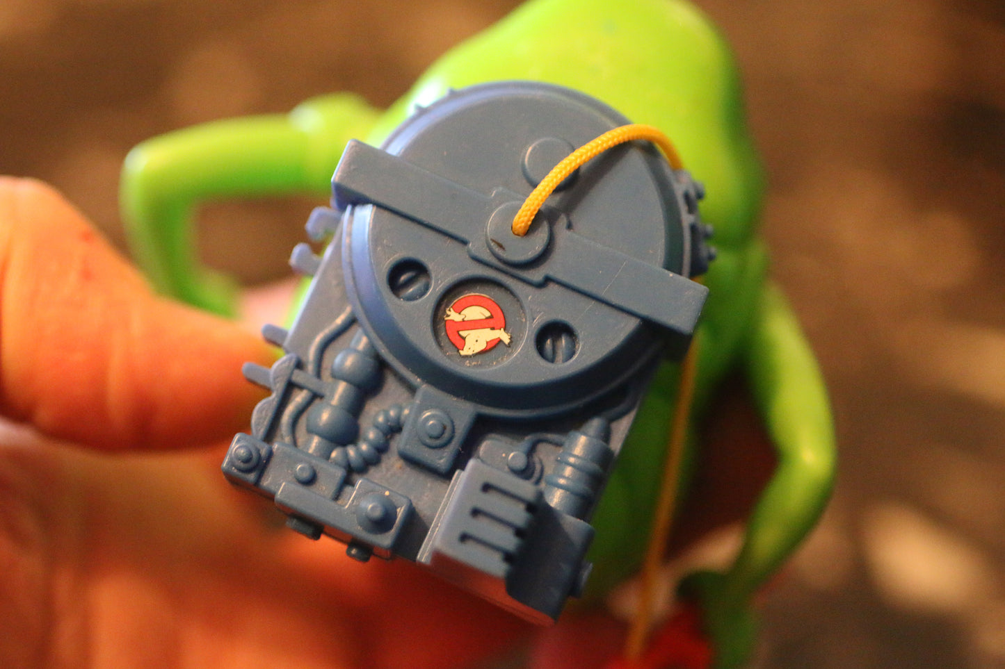 Rare 1989 Kenner Real Ghostbusters GREEN SLIMER + BLUE PROTON PACK