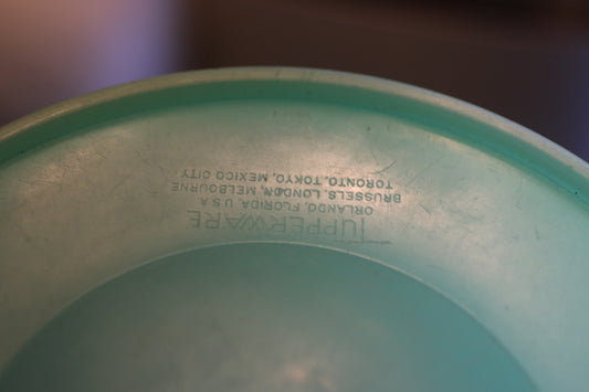 Vintage Tupperware 679 Jadeite Green Crisp-It Lettuce Keeper Bowl Lid No Spike