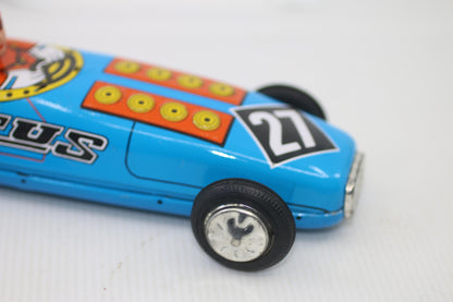 Vintage Lotus 27 Racing Car Wind Up Tin Toy Racing Car NO Key Made In China