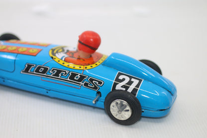 Vintage Lotus 27 Racing Car Wind Up Tin Toy Racing Car NO Key Made In China