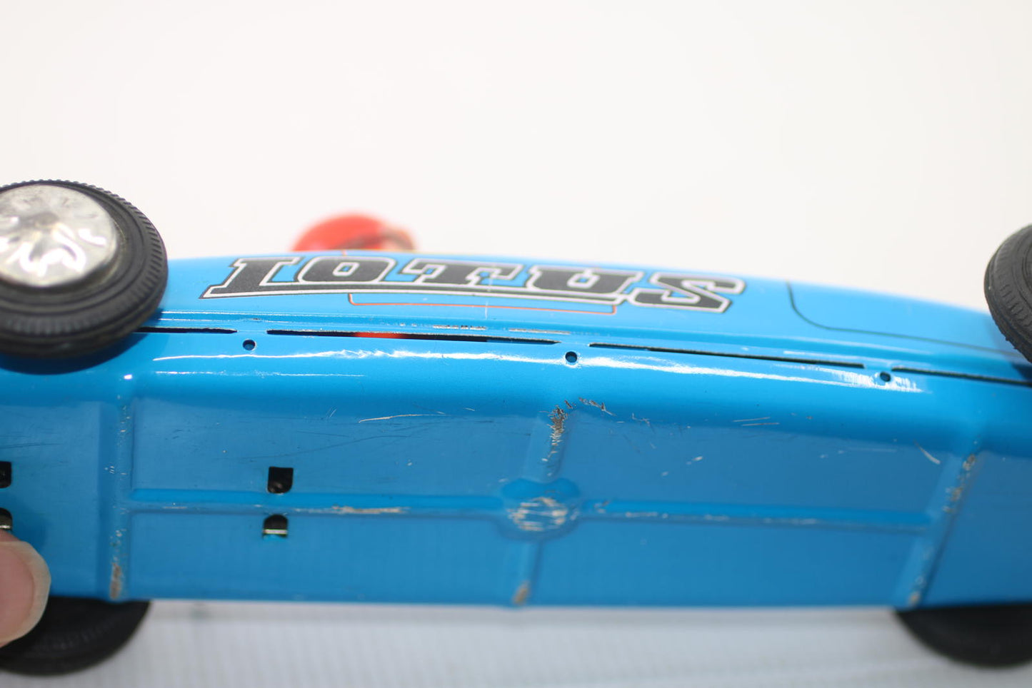 Vintage Lotus 27 Racing Car Wind Up Tin Toy Racing Car NO Key Made In China