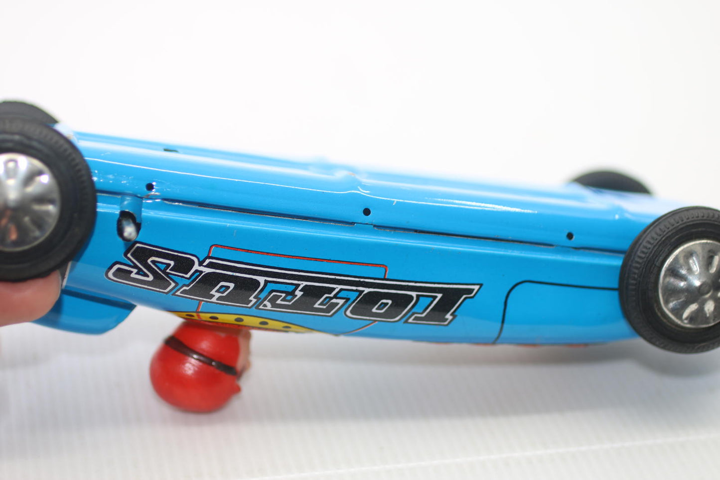 Vintage Lotus 27 Racing Car Wind Up Tin Toy Racing Car NO Key Made In China