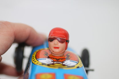 Vintage Lotus 27 Racing Car Wind Up Tin Toy Racing Car NO Key Made In China