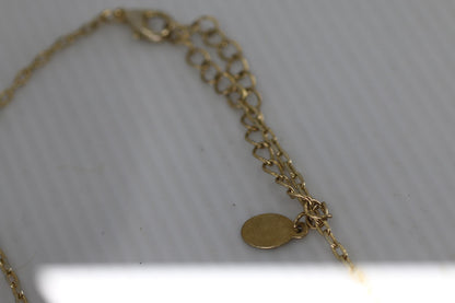 Bijoux Ternier Faux Pearl Necklace & Earrings Set Gold Tone