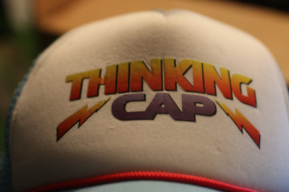 Stranger Things Netflix Blue Trucker Snapback Hat Adjustable – Thinking Cap