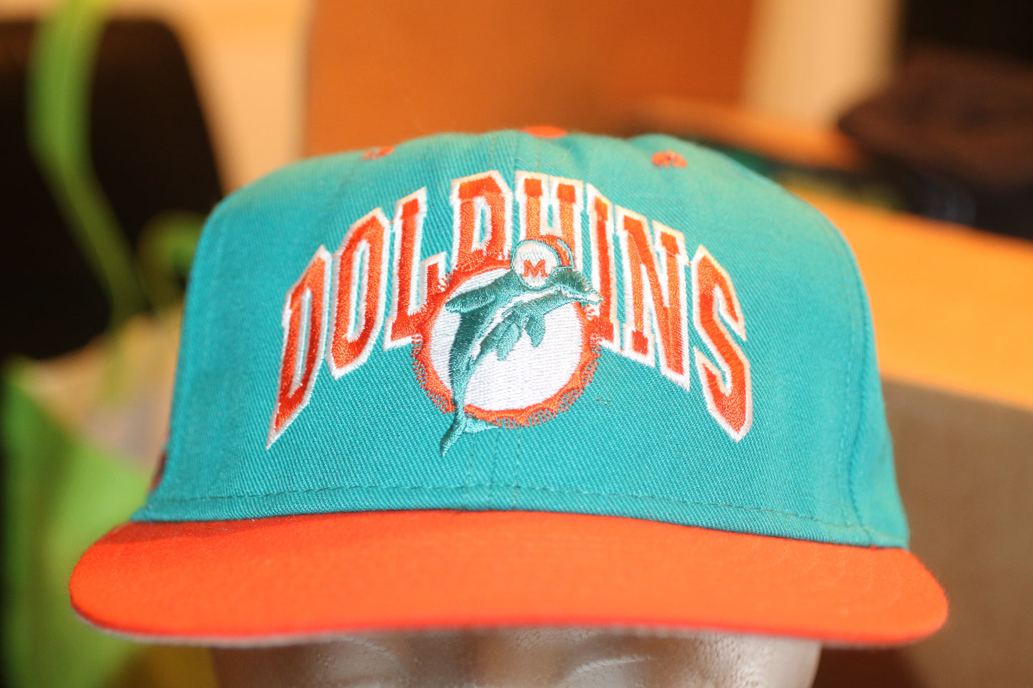 Vintage Miami Dolphins NFL Logo Athletic Double Logo Cap Hat 7 1/2 USA New