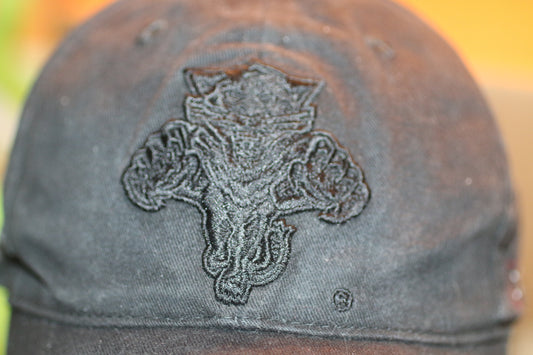 FSN Florida Black Gothic Cross Dad Hat Adjustable Baseball Cap Cotton