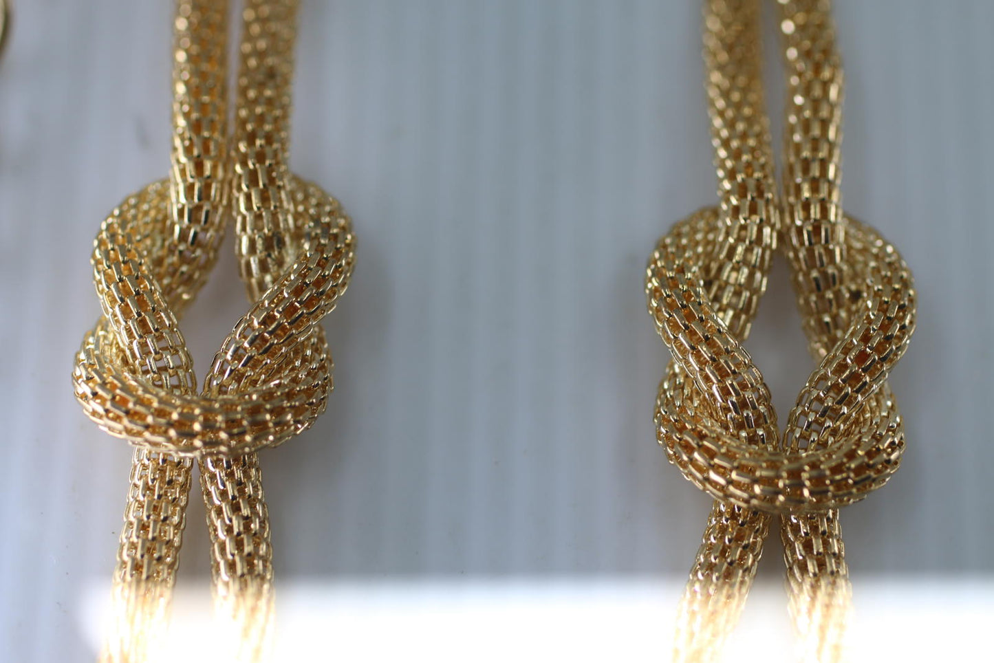 Vintage Gold Tone Multi Necklace Rhinestone Circle Pendant