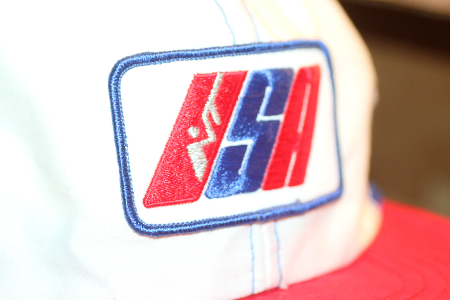 Vintage USA Trucker Hat Red White Blue – Mesh Back – Patriotic Cap