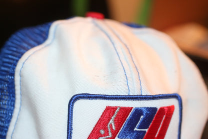 Vintage USA Trucker Hat Red White Blue – Mesh Back – Patriotic Cap