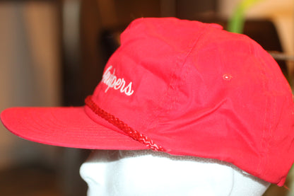 Vintage Red Rope Cap “The Gulpers” – Retro Snapback Hat – 80s/90s Style – USA