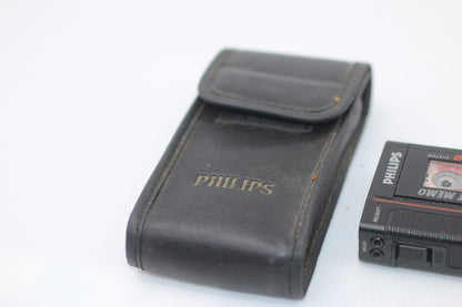 Pocket memo dictaphone Philips 493 mini/micro tape vintage 1990s read