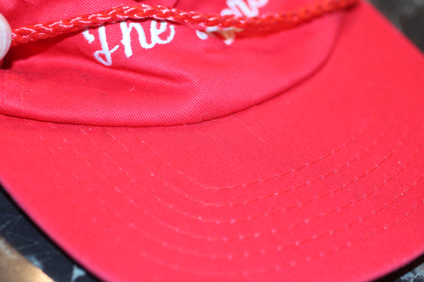 Vintage Red Rope Cap “The Gulpers” – Retro Snapback Hat – 80s/90s Style – USA