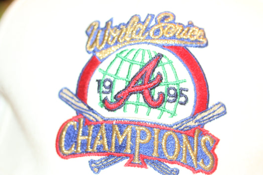 Vintage 1995 World Series Champions Atlanta Braves Snapback Hat – New Era Pro Model