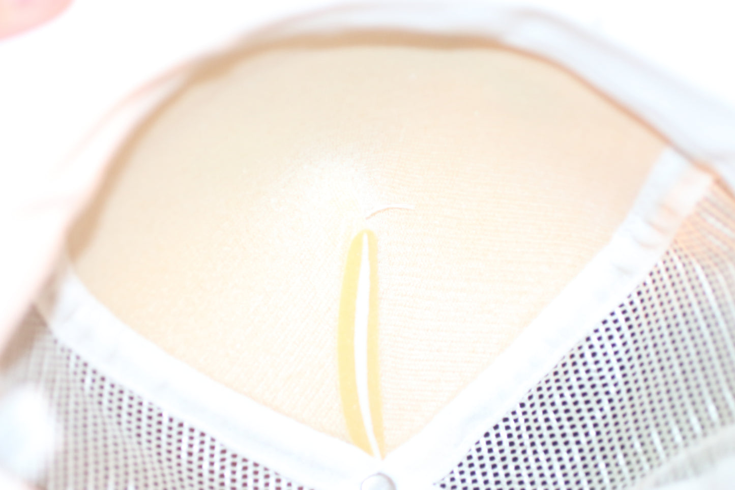 Vintage Jif Peanut Butter Presents Mr Pringles Trucker Hat Promo Snapback Cap USA