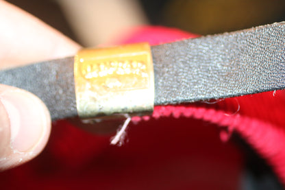 Vintage Red Corduroy Strapback Hat Moose Mountain Elk Lodge Outdoor USA Made