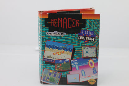 Sega Genesis Menacer 6-Game Cartridge Complete with Box