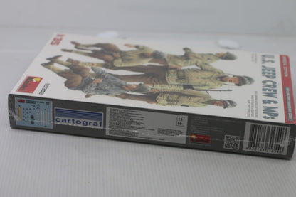 MiniArt 1:35 Scale U.S. Jeep Crew & MPs Plastic Model Kit