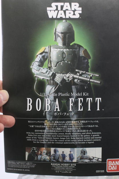 2015 Bandai 2291095 Star Wars Boba Fett 1/12 Scale Plastic Model Kit